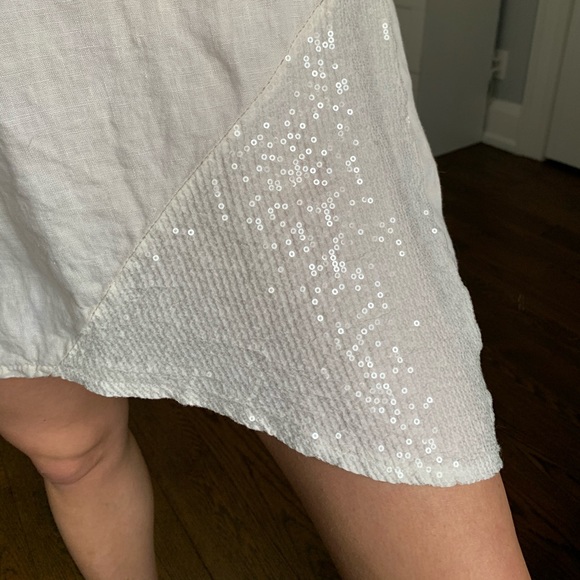 Linen Summer Mini Dress - Picture 4 of 6